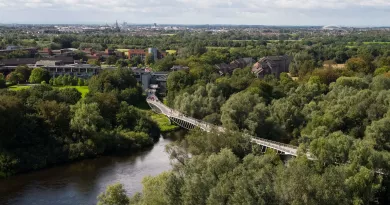 An aerial picture of the UL campus