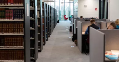 Students studying in Glucksman Library