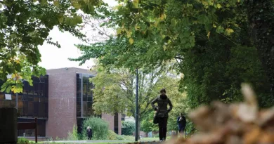 campus on an autumn day