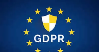 European union flag with GDPR in the middle