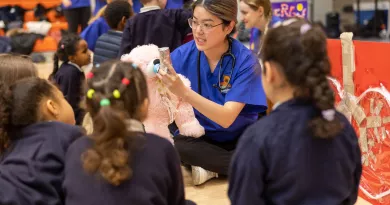 A group at the Teddy Bear hospital