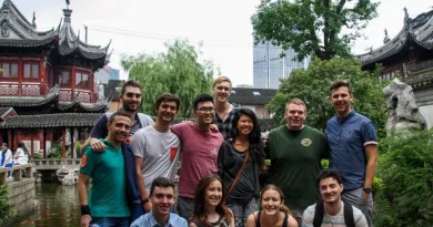 Group of students in Chengdu, China