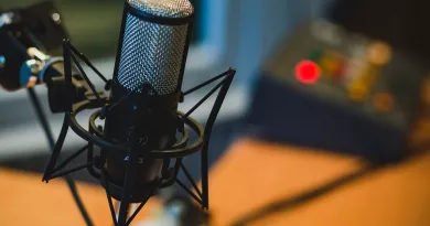 microphone in a studio