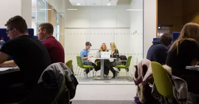 Students in U.L. Law Library 