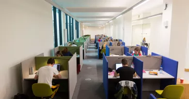 Students in U.L. Law Library 