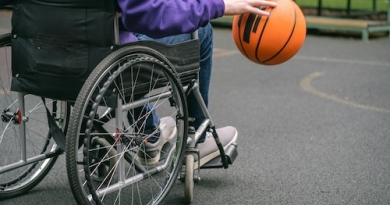 wheelchair user and basketball