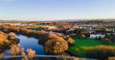 An aerial picture of the UL campus