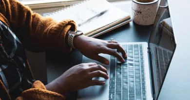 image of someone using a laptop whilst working from home