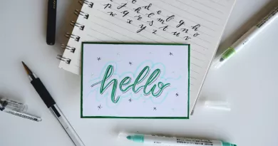 image of a notepad with text hello in middle