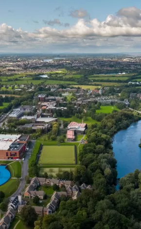 Birds eye view of the university of limerick