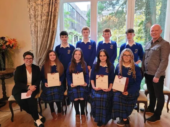 A group at the PLACE Model: Engaged Learning for TY Students event in Plassey House