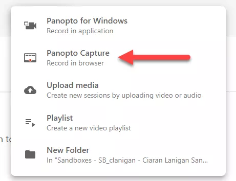Panopto Capture