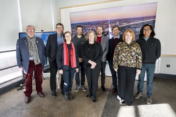 A group at the launch of the SMARTLAB project in the UL City Centre campus