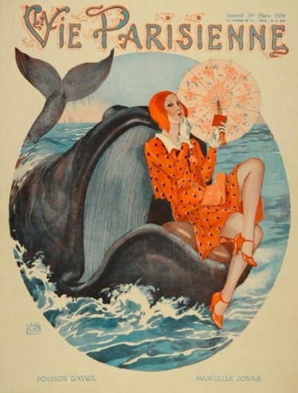 picture from poster of lady sitting in whales open mouth