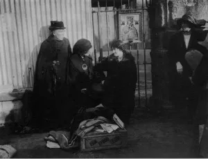 Annie MacSwiney (sitting on right) at Mountjoy Prison.