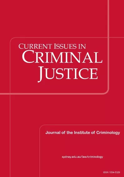 Current Issues in Criminal Justice cover