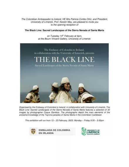 The Black Line exhibition poster 