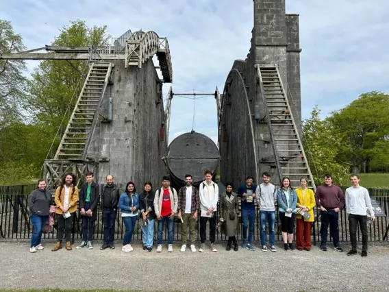             Fig. 2:  Great Telescope Group Photo  [UL Physics Postdocs / Postgrads]