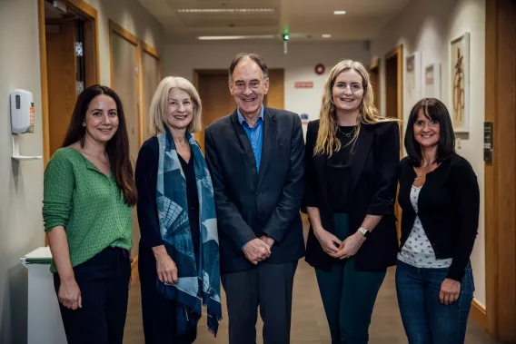 Staff at pictured at the launch of the new simulation lab in UHL