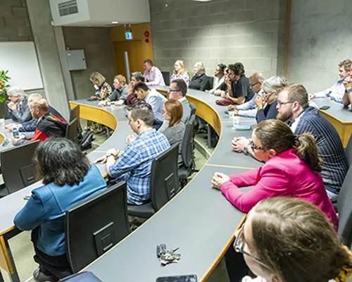 Attendees seated at the Inaugural Lecture 