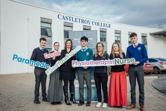 Students from the mid west region gather at castletroy college for pre launch 