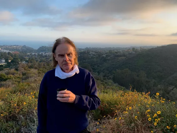 Patrick Cassidy on a hill in Los Angeles