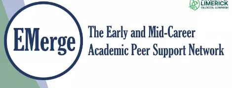 Emerge logo (The early and mid-career academic peer support network)