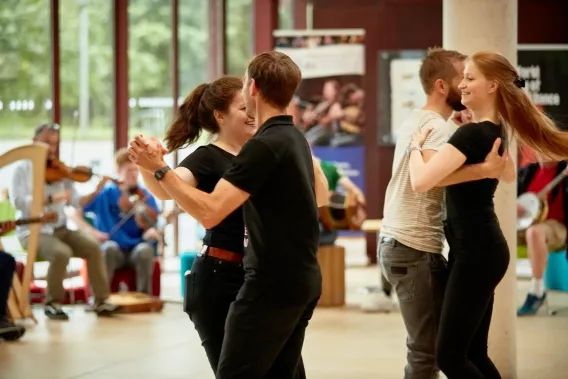 People dancing at The People's Dance