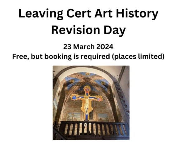 Poster for art history revision day