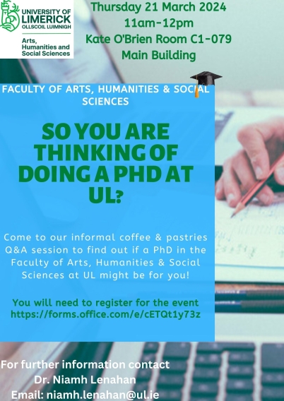 Poster for information session