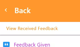 Toggle between feedback