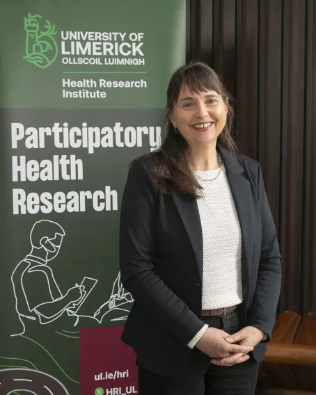 Anne MacFarlane with PHR Unit Banner