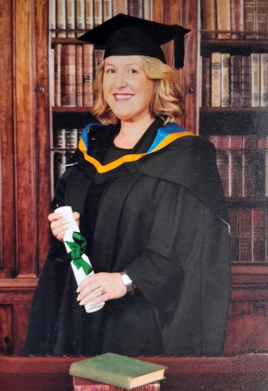 Catherine McLoone on her graduation day