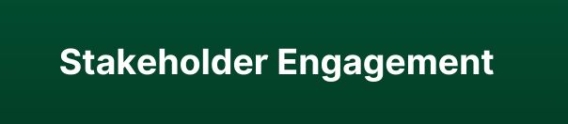 Stakeholder Engagement button
