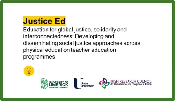 Justice Ed text with logo