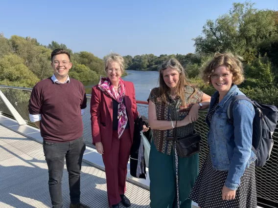 Austrian Ambassador H.E. Melitta Schubert, with staff from the German Section of the Modern Languages and Applied Linguistics School  