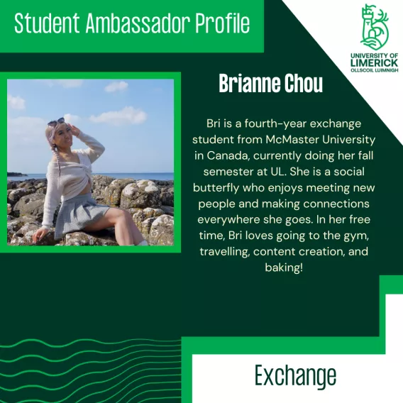 Study Abroad student Brianne Chou Canadian Ambassador's profile