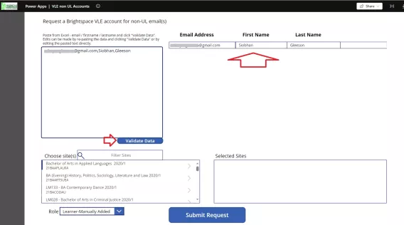 Power App - Non UL account - gmail