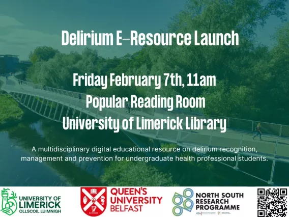 Delirium E-Resource Launch flyer