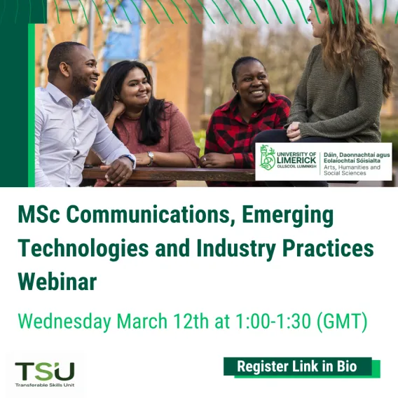 Poster with details on Webinar