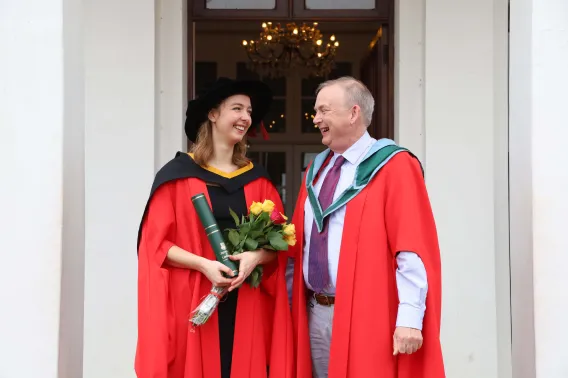 Dr Ana Klemanska with supervisor Prof Gary Walsh