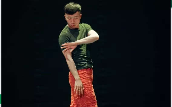 Image shows dancer performing