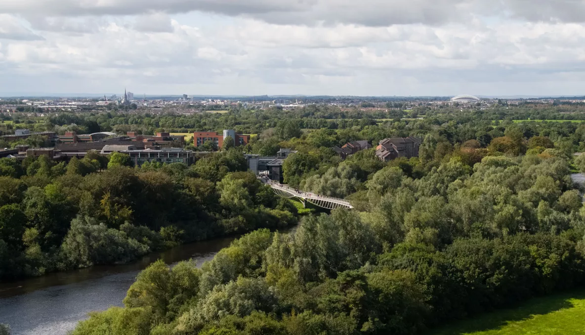 UL Campus with the River Shannon flowing through