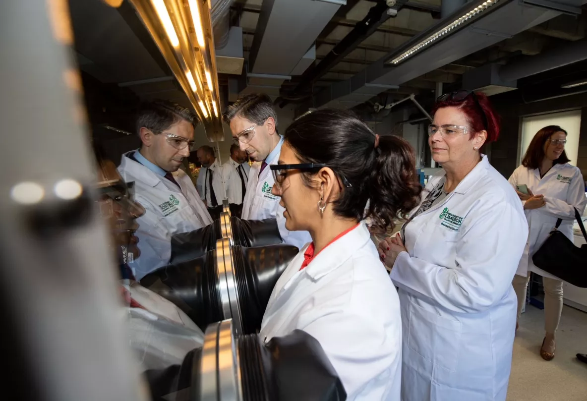 Minister for Further & Higher Education Simon Harris visits University of Limerick campus