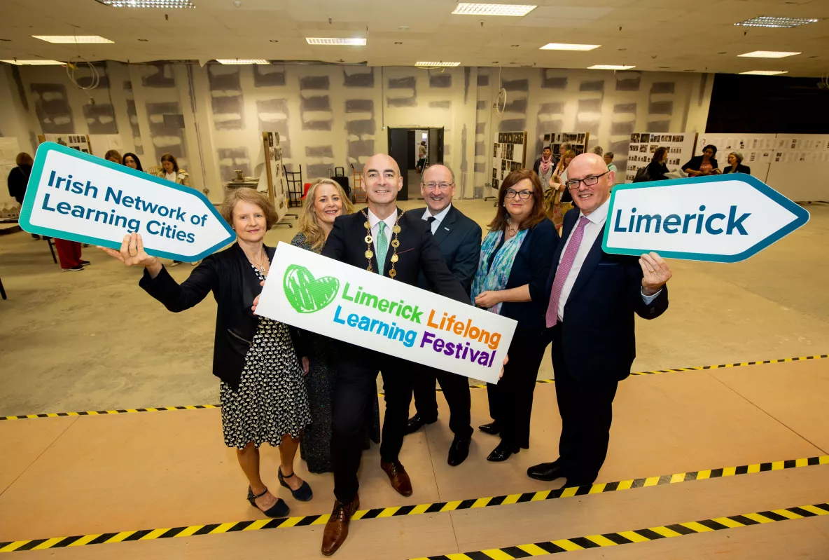 People pictured UNESCO Learning Cities Seminar in UL’s City Centre Campus