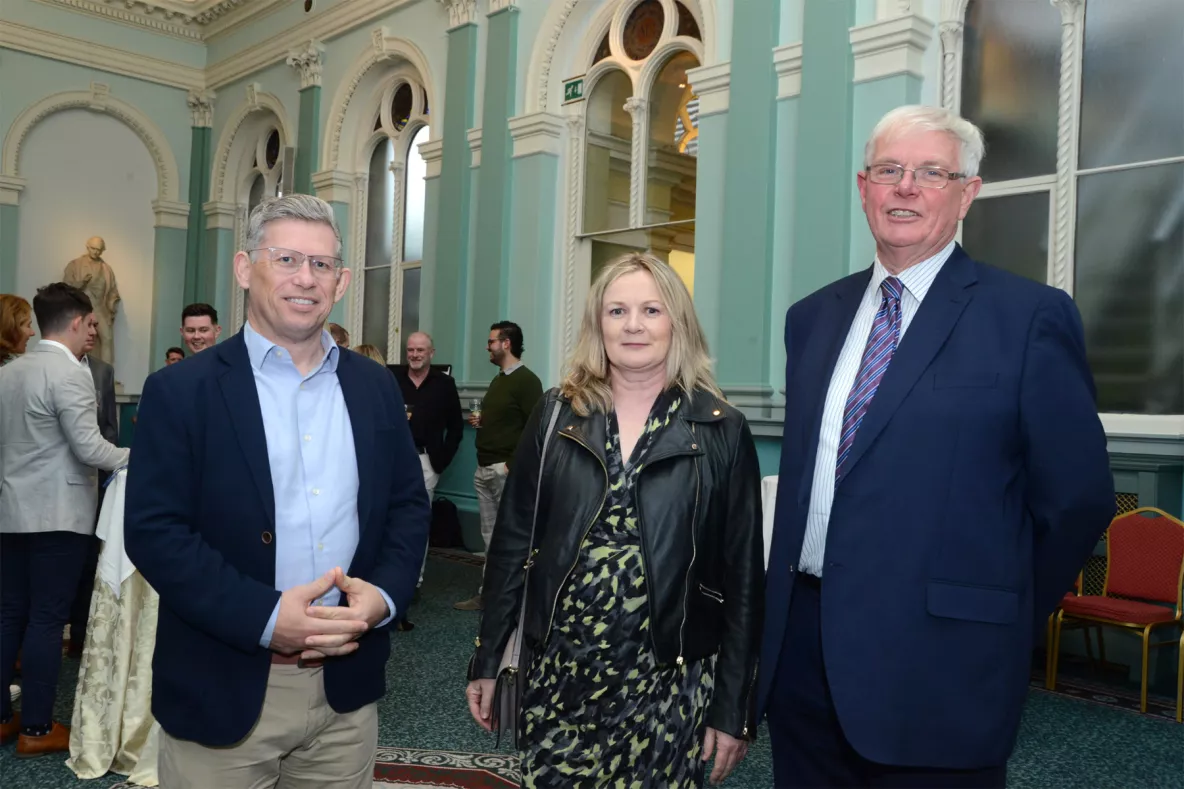 Prof Colum Dunne (SOM), Prof Nuala O’Connell (UHL and SOM), Dr Patrick O’Sullivan (RAMI) pictured