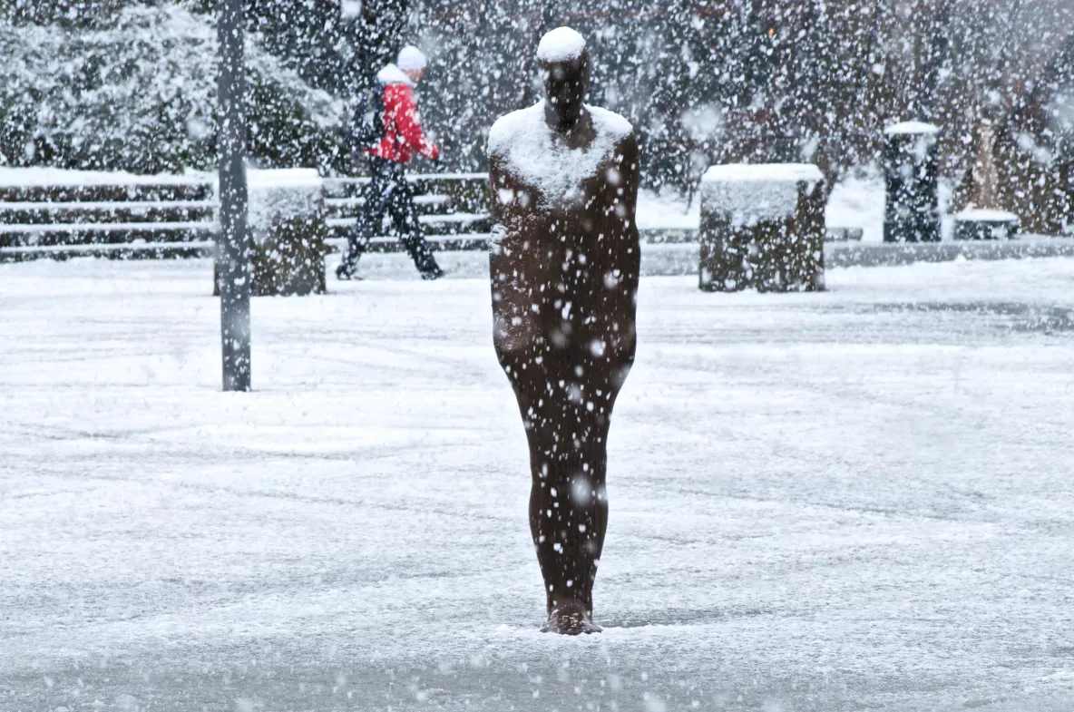 An image of UL covered in snow