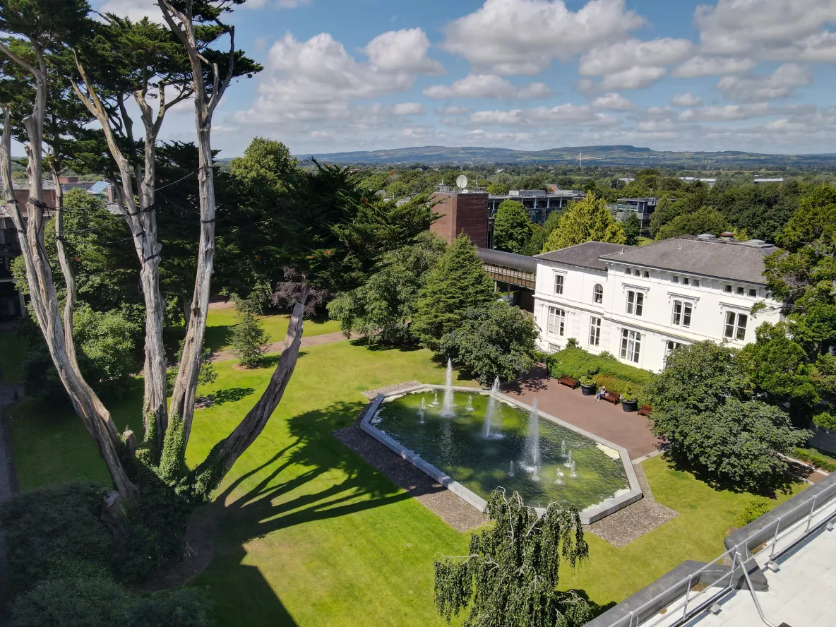 An aerial picture of the UL campus