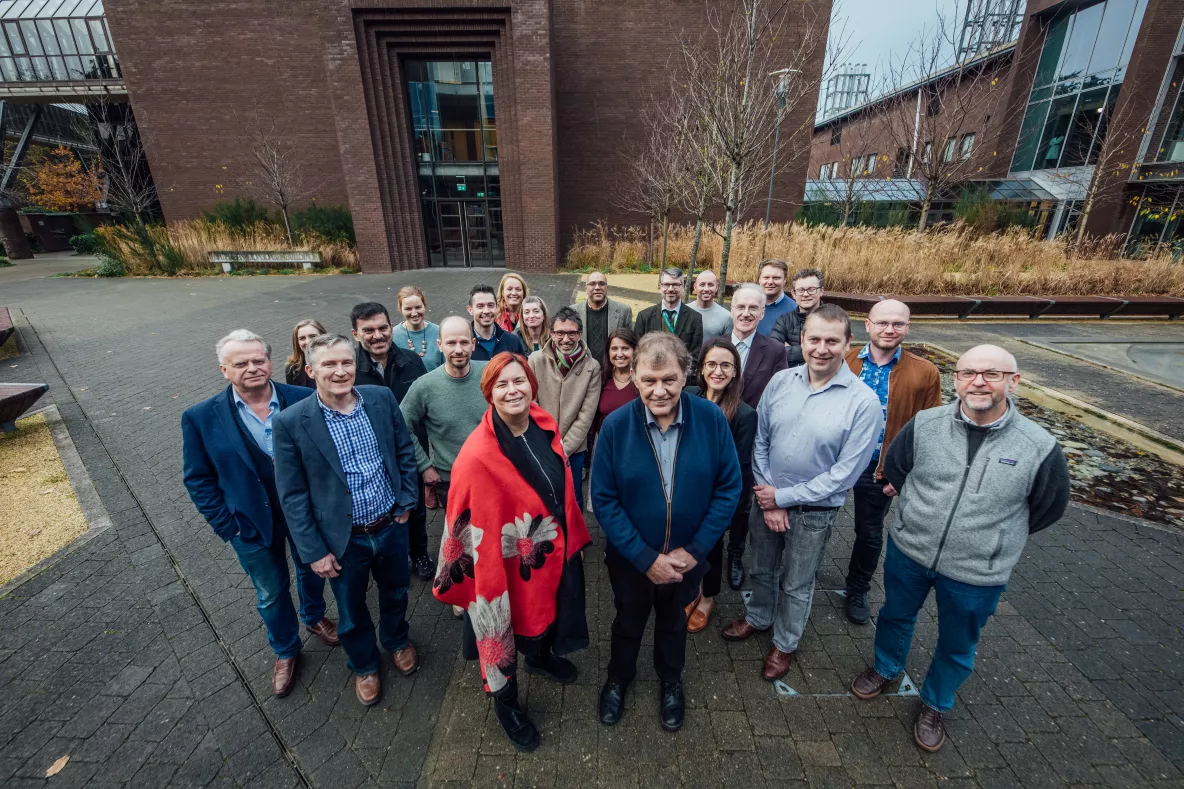 A group pictured at the launch of the Sustainability Scholarship in UL