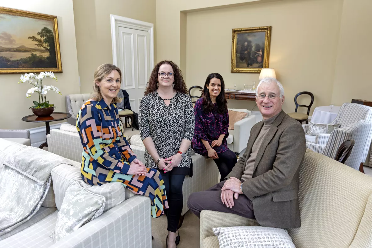 A group pictured in Plassey House